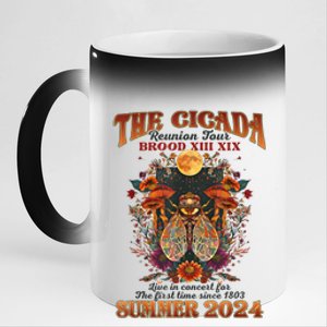 The Cicada Reunion 2024 Cicada Concert 11oz Black Color Changing Mug