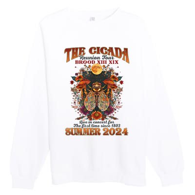 The Cicada Reunion 2024 Cicada Concert Premium Crewneck Sweatshirt