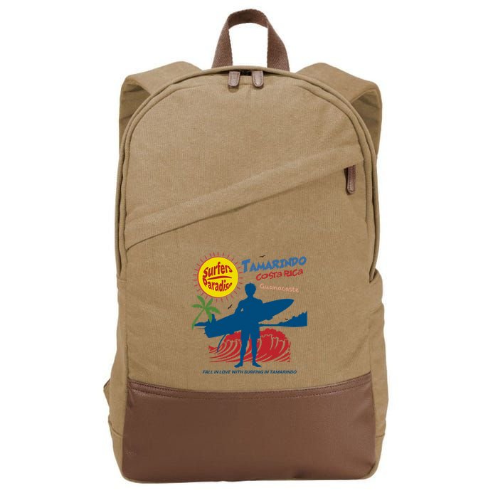 Tamarindo Costa Rica Surfer Cotton Canvas Backpack