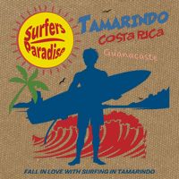 Tamarindo Costa Rica Surfer Cotton Canvas Backpack