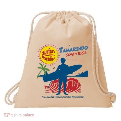 Tamarindo Costa Rica Surfer Drawstring Bag