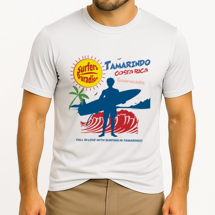 Tamarindo Costa Rica Surfer Cooling Performance Crew T-Shirt