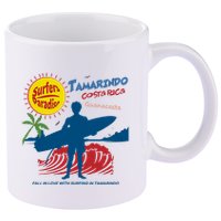 Tamarindo Costa Rica Surfer 11oz C Handle Ceramic Mug