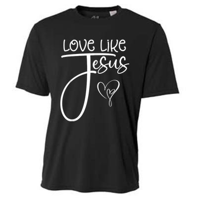 Trendy Christian Religious Love Like Jesus Cooling Performance Crew T-Shirt