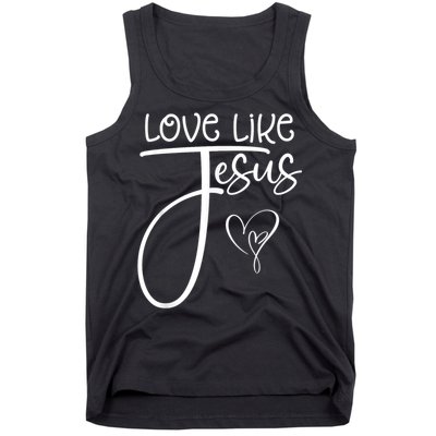 Trendy Christian Religious Love Like Jesus Tank Top