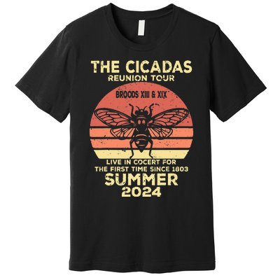 The Cicada Reunion 2024 Cicada Concert Fest Lover Premium T-Shirt