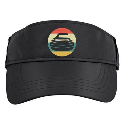 Team Curling Retro Sunset Sport Adult Drive Performance Visor