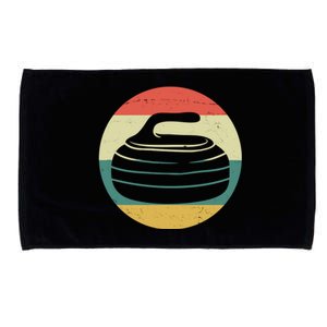 Team Curling Retro Sunset Sport Microfiber Hand Towel