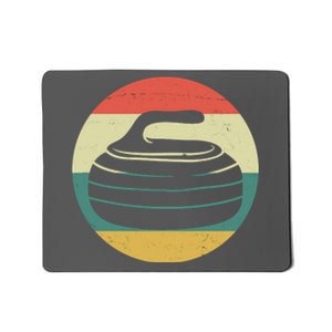 Team Curling Retro Sunset Sport Mousepad