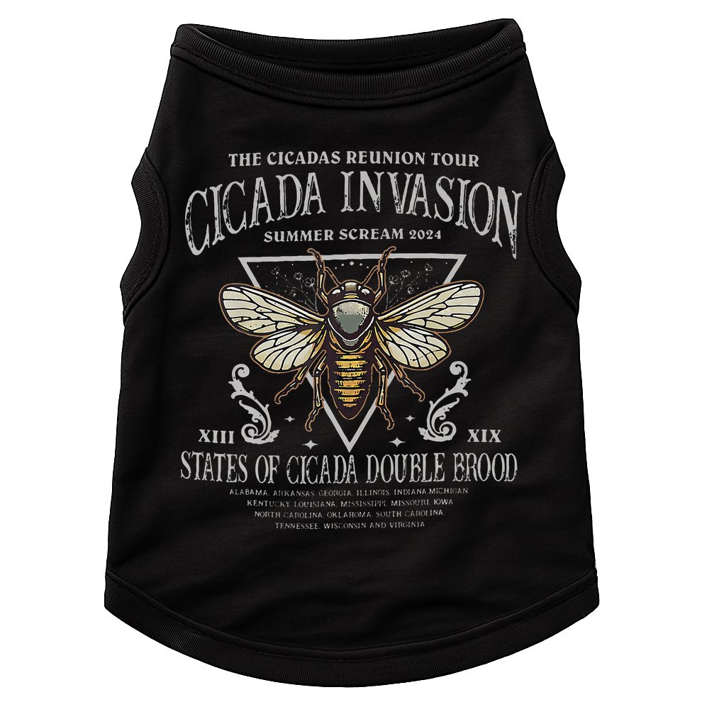 The Cicadas Reunion Cicada Nature Lover Summer 2024 Doggie Tank
