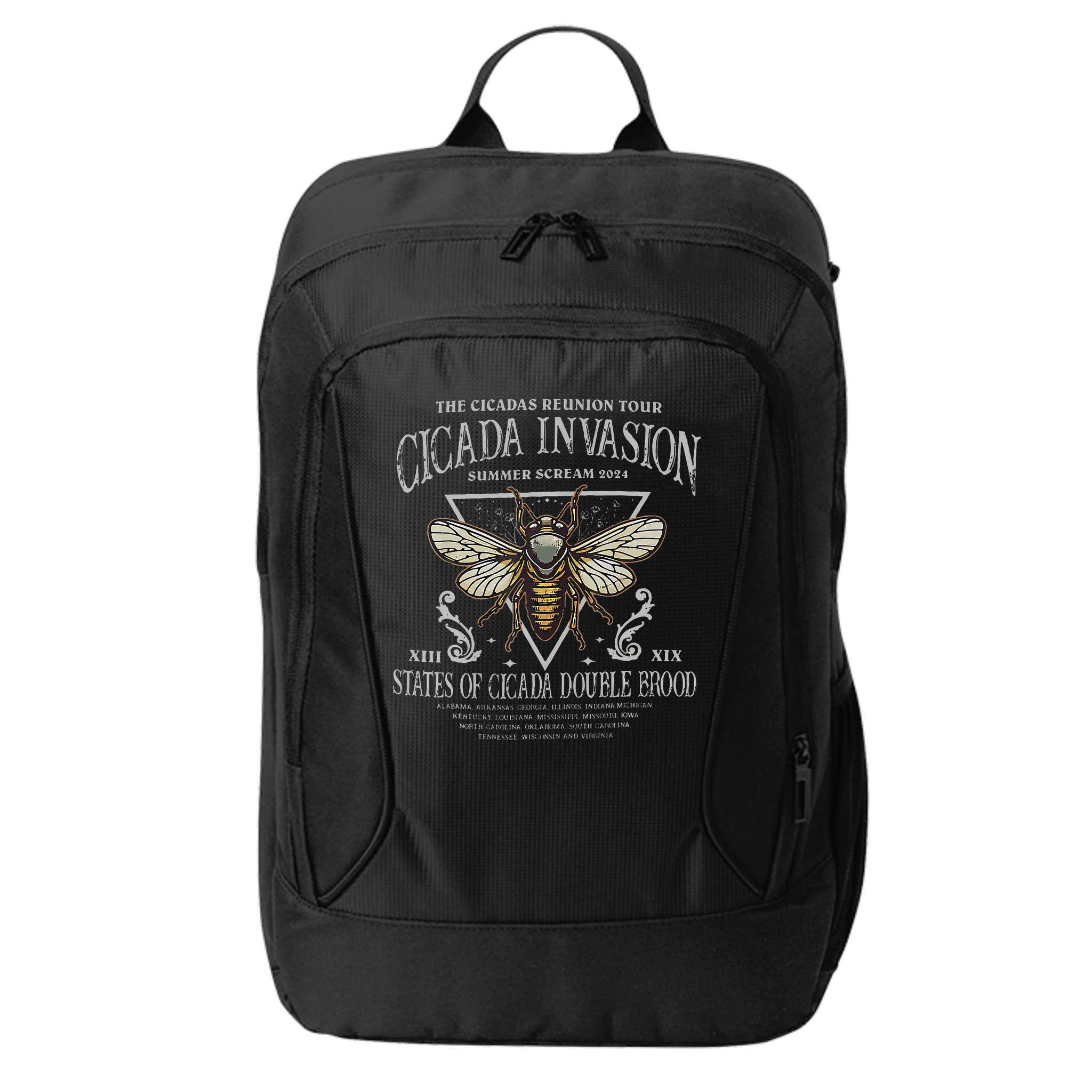 The Cicadas Reunion Cicada Nature Lover Summer 2024 City Backpack