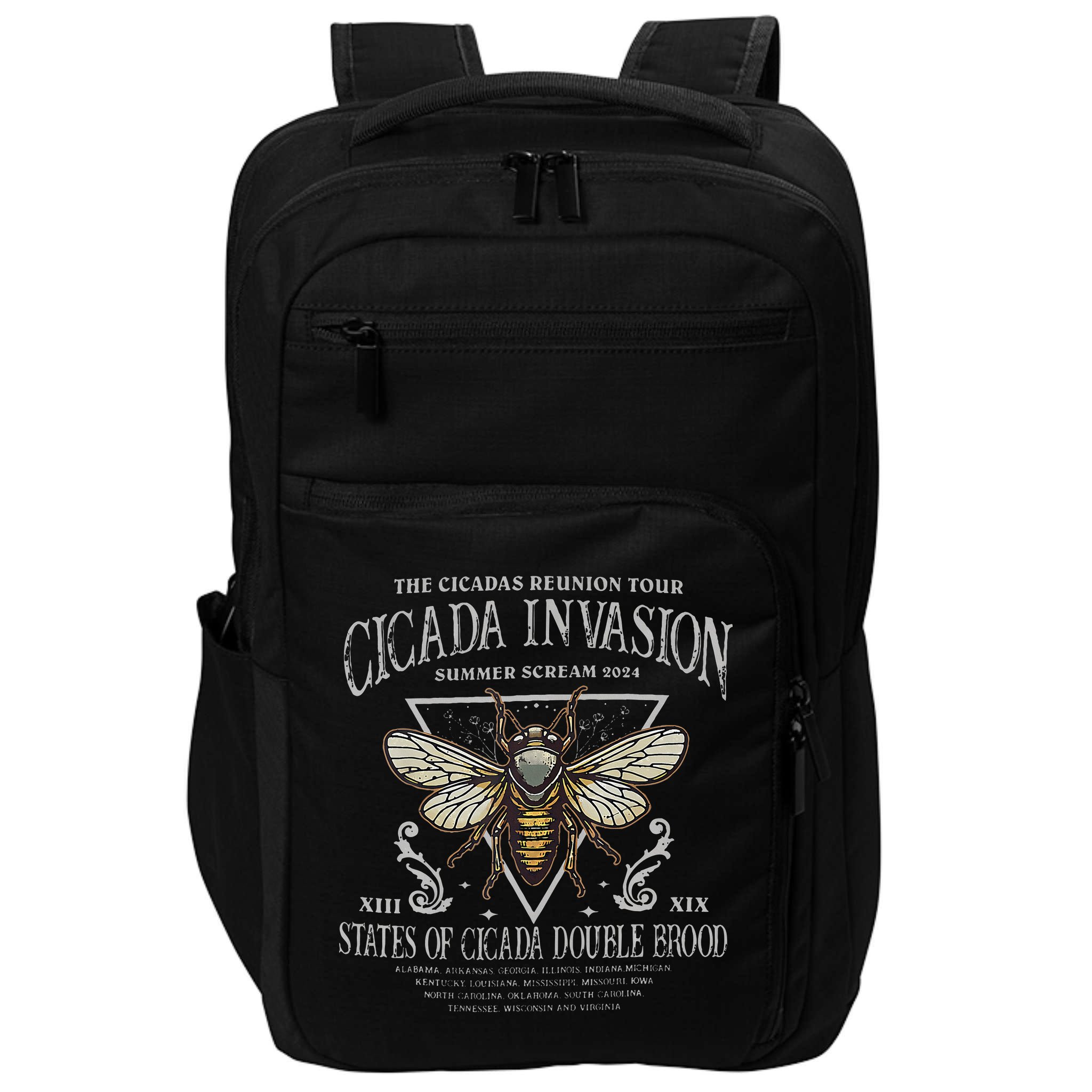 The Cicadas Reunion Cicada Nature Lover Summer 2024 Impact Tech Backpack