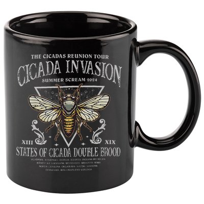 The Cicadas Reunion Cicada Nature Lover Summer 2024 11oz C Handle Ceramic Mug