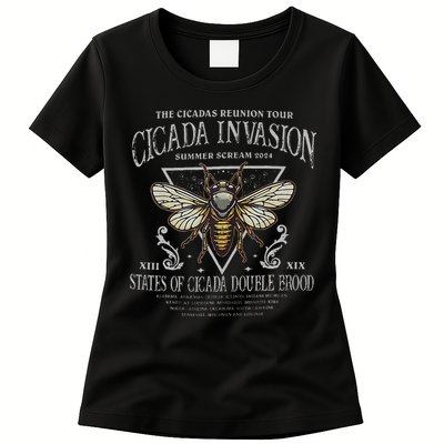 The Cicadas Reunion Cicada Nature Lover Summer 2024 Womens T-Shirt