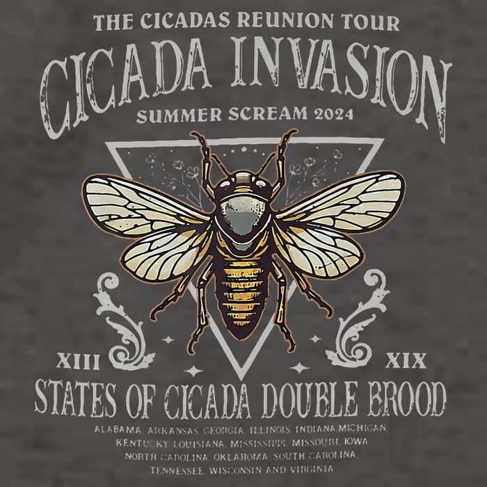 The Cicadas Reunion Cicada Nature Lover Summer 2024 Vector Backpack