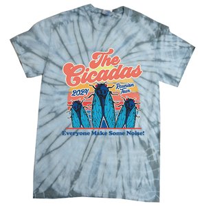 The Cicadas Reunion Retro Beach Concert Design Tie-Dye T-Shirt