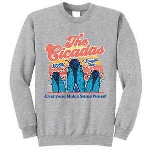 The Cicadas Reunion Retro Beach Concert Design Tall Sweatshirt