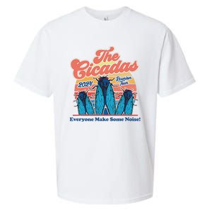 The Cicadas Reunion Retro Beach Concert Design Sueded Cloud Jersey T-Shirt