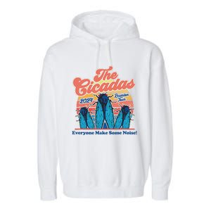 The Cicadas Reunion Retro Beach Concert Design Garment-Dyed Fleece Hoodie