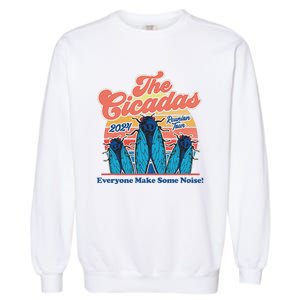 The Cicadas Reunion Retro Beach Concert Design Garment-Dyed Sweatshirt