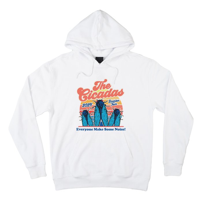 The Cicadas Reunion Retro Beach Concert Design Hoodie