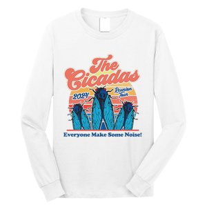 The Cicadas Reunion Retro Beach Concert Design Long Sleeve Shirt