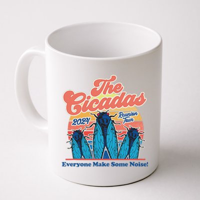 The Cicadas Reunion Retro Beach Concert Design Coffee Mug