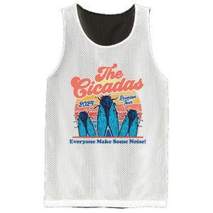 The Cicadas Reunion Retro Beach Concert Design Mesh Reversible Basketball Jersey Tank