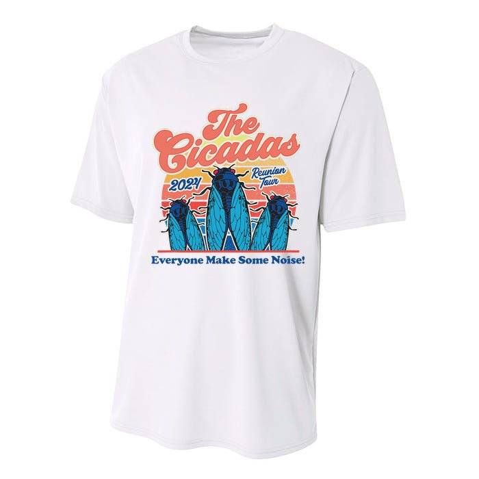 The Cicadas Reunion Retro Beach Concert Design Performance Sprint T-Shirt