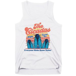 The Cicadas Reunion Retro Beach Concert Design Tank Top