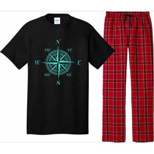 Turquoise Compass Rose Pajama Set