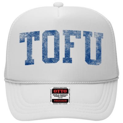 Tofu College – Retro Soy Boy Funny Vegan High Crown Mesh Back Trucker Hat