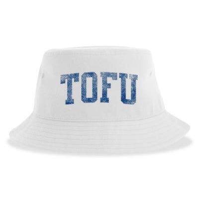 Tofu College – Retro Soy Boy Funny Vegan Sustainable Bucket Hat