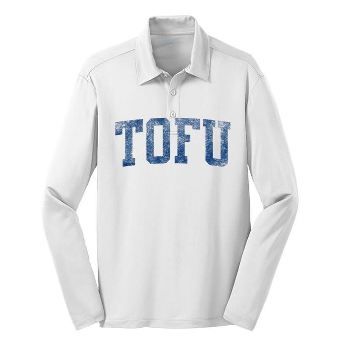 Tofu College – Retro Soy Boy Funny Vegan Silk Touch Performance Long Sleeve Polo