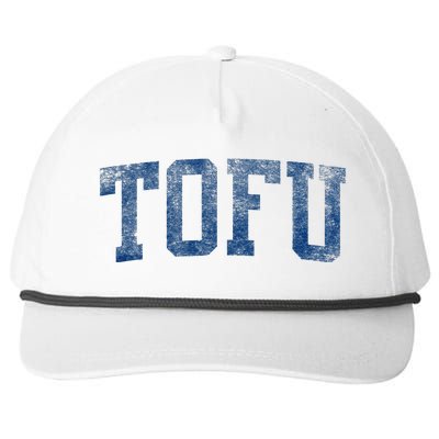 Tofu College – Retro Soy Boy Funny Vegan Snapback Five-Panel Rope Hat