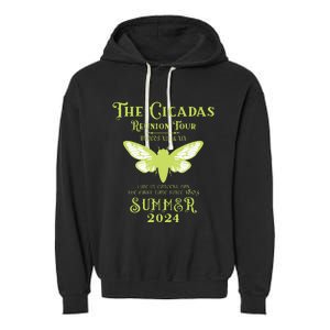 The Cicada Reunion U.S 2024 Cicada Concert Fest Lover Garment-Dyed Fleece Hoodie