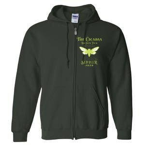 The Cicada Reunion U.S 2024 Cicada Concert Fest Lover Full Zip Hoodie