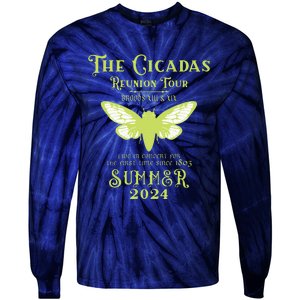 The Cicada Reunion U.S 2024 Cicada Concert Fest Lover Tie-Dye Long Sleeve Shirt