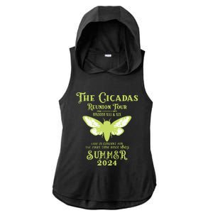 The Cicada Reunion U.S 2024 Cicada Concert Fest Lover Ladies PosiCharge Tri-Blend Wicking Draft Hoodie Tank