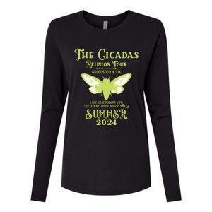 The Cicada Reunion U.S 2024 Cicada Concert Fest Lover Womens Cotton Relaxed Long Sleeve T-Shirt