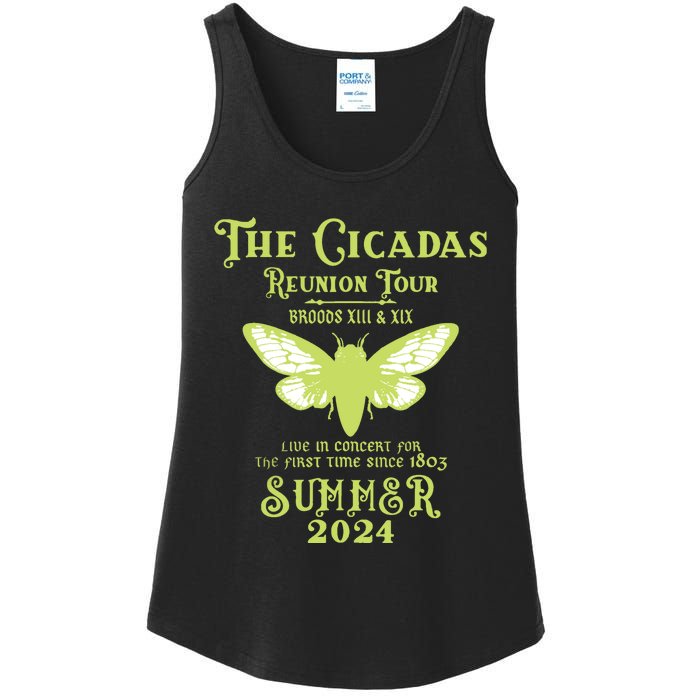 The Cicada Reunion U.S 2024 Cicada Concert Fest Lover Ladies Essential Tank