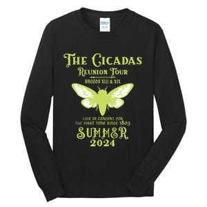 The Cicada Reunion U.S 2024 Cicada Concert Fest Lover Tall Long Sleeve T-Shirt