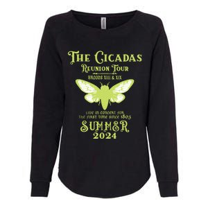 The Cicada Reunion U.S 2024 Cicada Concert Fest Lover Womens California Wash Sweatshirt