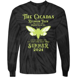 The Cicada Reunion U.S 2024 Cicada Concert Fest Lover Tie-Dye Long Sleeve Shirt