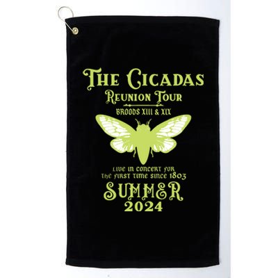 The Cicada Reunion U.S 2024 Cicada Concert Fest Lover Platinum Collection Golf Towel