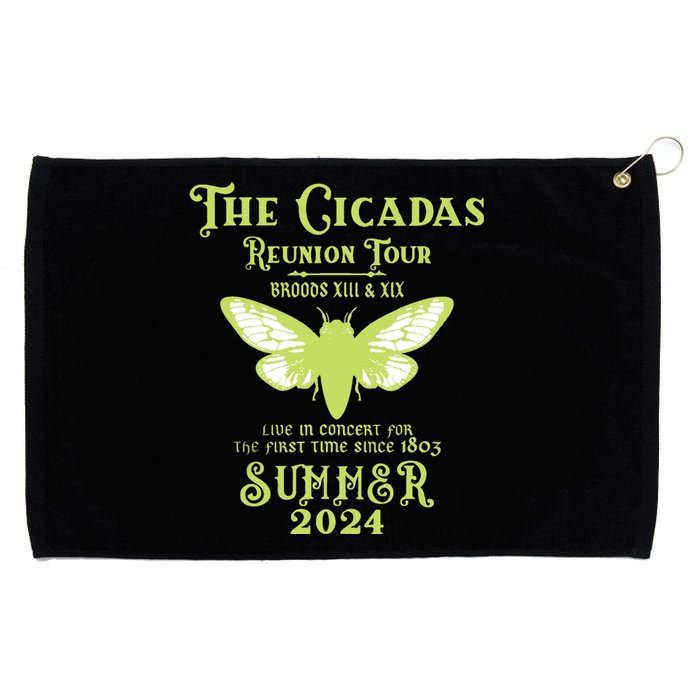 The Cicada Reunion U.S 2024 Cicada Concert Fest Lover Grommeted Golf Towel