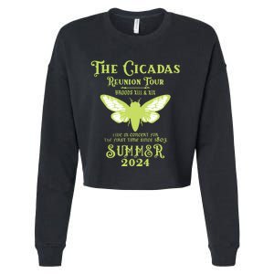 The Cicada Reunion U.S 2024 Cicada Concert Fest Lover Cropped Pullover Crew