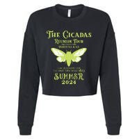 The Cicada Reunion U.S 2024 Cicada Concert Fest Lover Cropped Pullover Crew