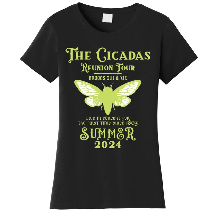 The Cicada Reunion U.S 2024 Cicada Concert Fest Lover Women's T-Shirt