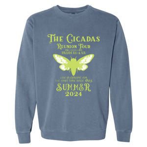 The Cicada Reunion U.S 2024 Cicada Concert Fest Lover Garment-Dyed Sweatshirt